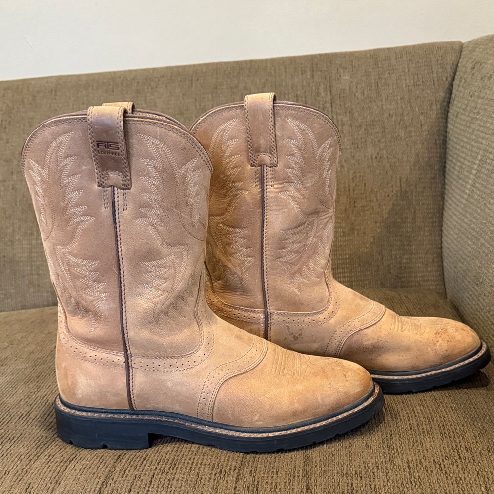 Ariat Men's Light Brown Western Boots - Picture 2 of 6